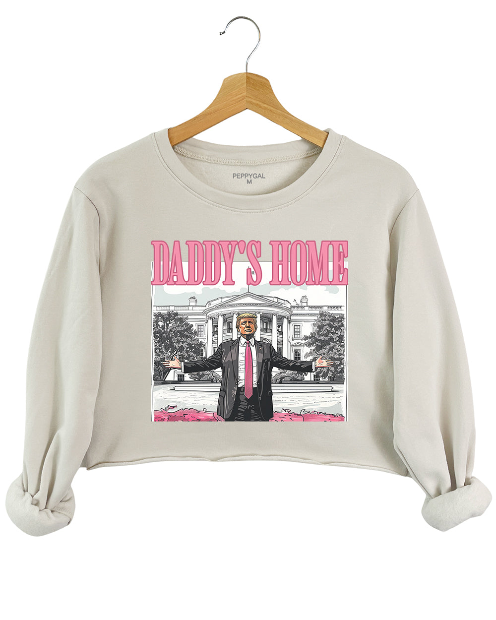 Daddy's Home Humour Crop Sweatshirt