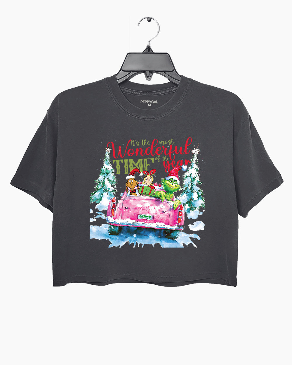 It's the Most Wonderful Time of the Year Grinch Christmas Crop Top
