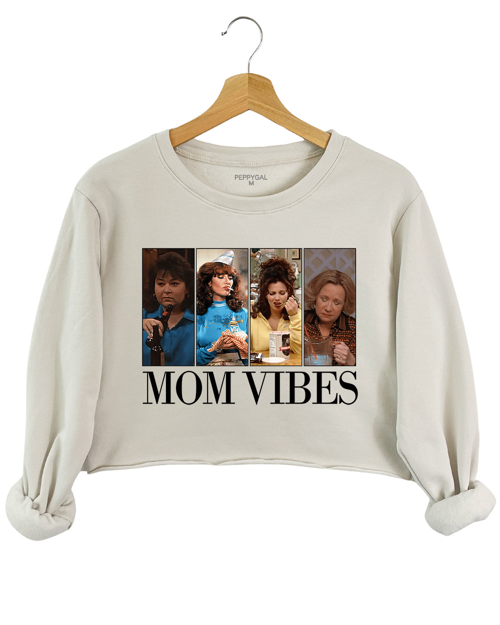 Mom Vibes Crop Sweatshirt