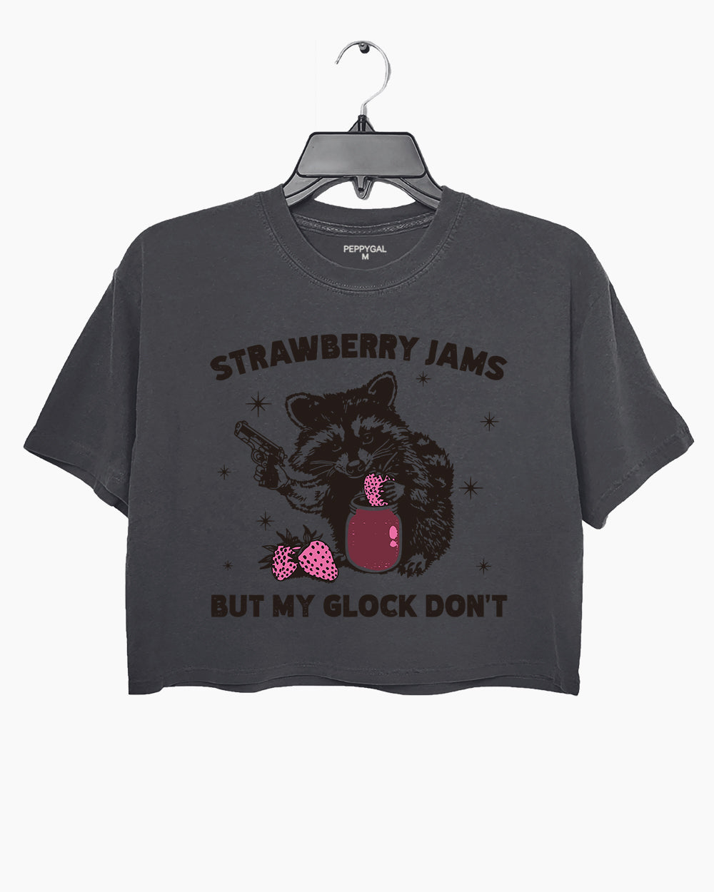 Strawberry Jams But My Glock Don't Crop Top