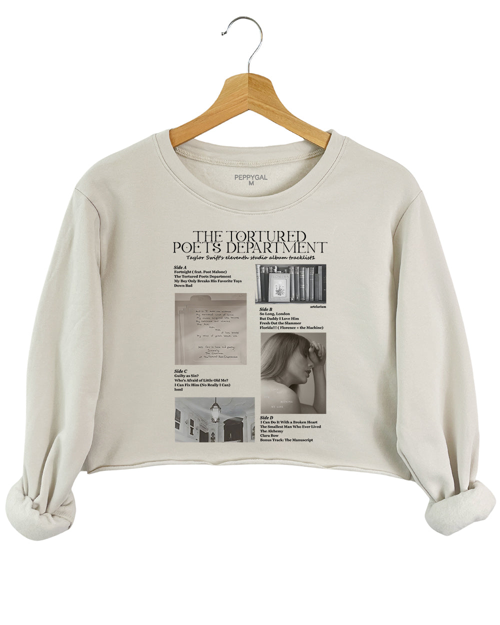 Taylor Swift The Tortured Poets Department Crop Sweatshirt