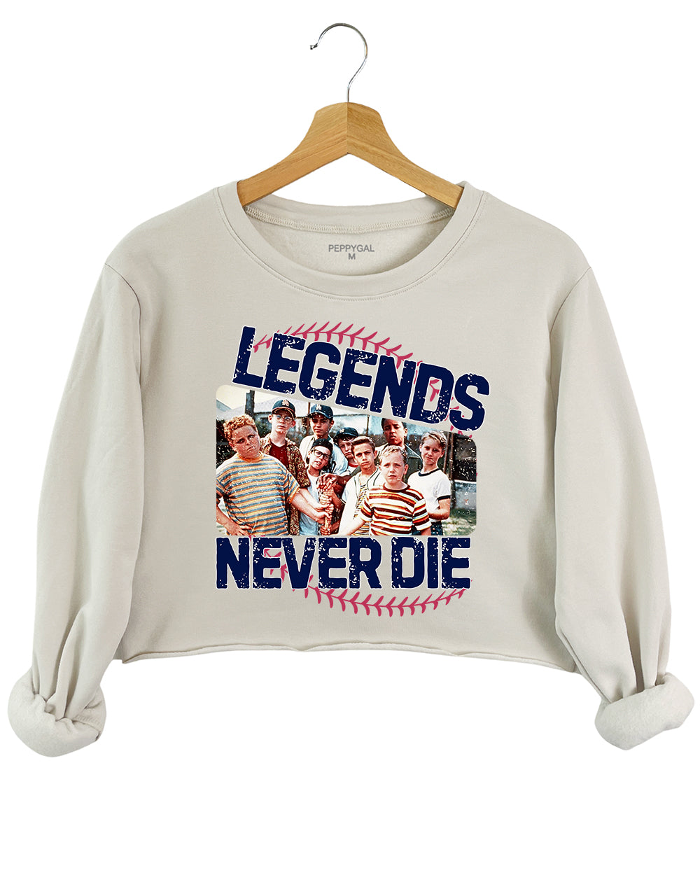 The Sandlot Legends Never Die Crop Sweatshirt