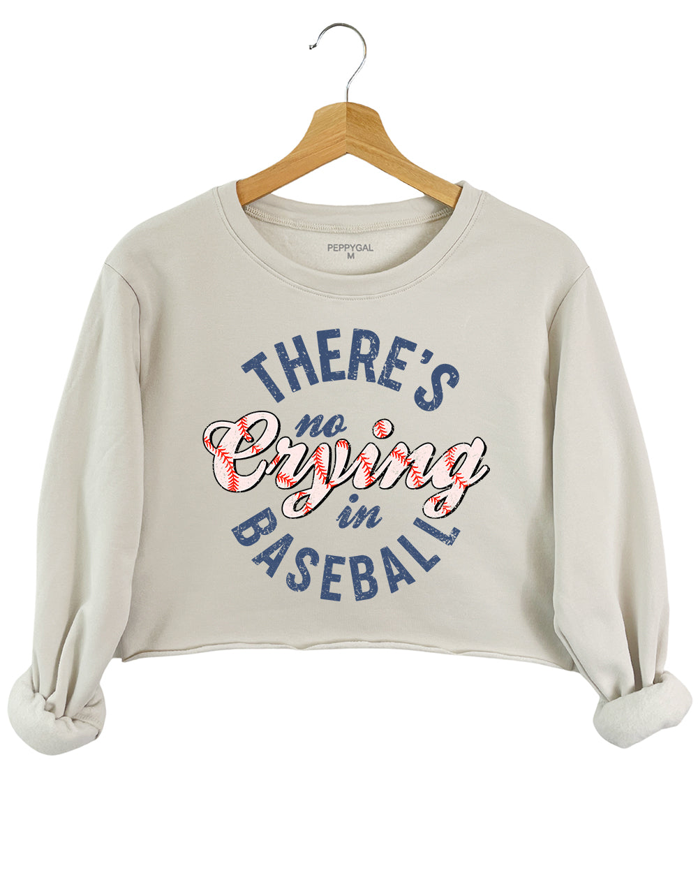 There's No Crying In Baseball Crop Sweatshirt