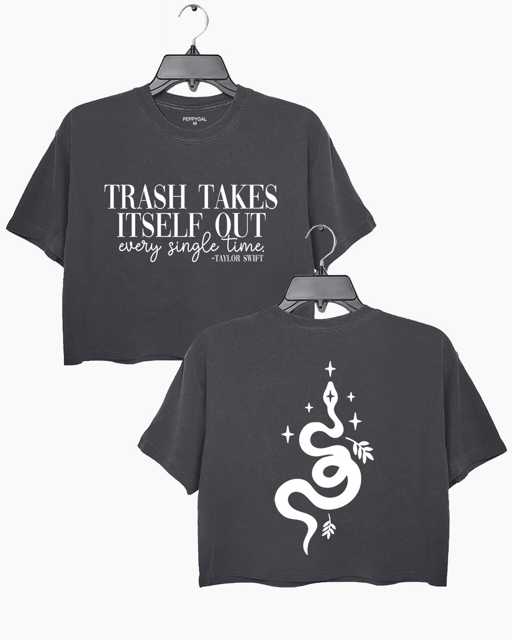 Trash Takes Itself Out Every Single Time Crop Top