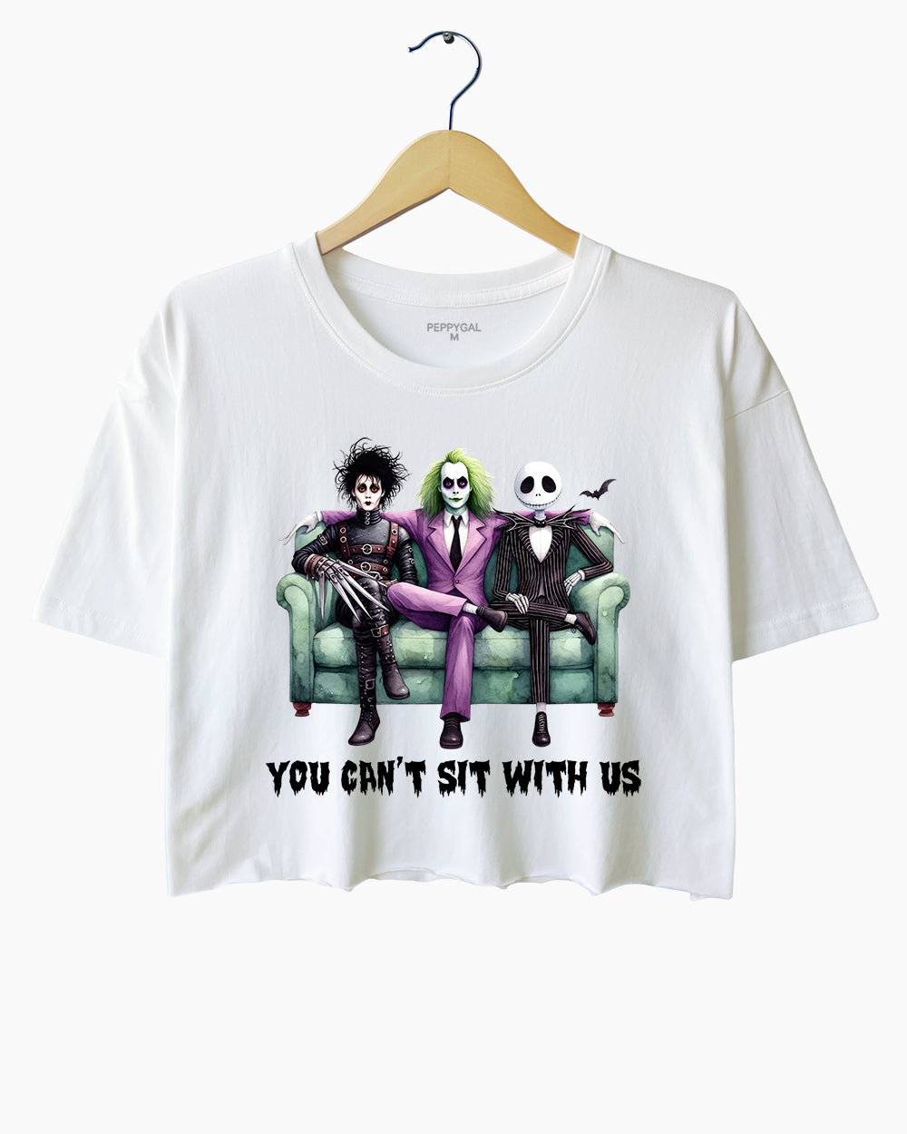 You Can’t Sit With Us Funny Halloween Crop Top