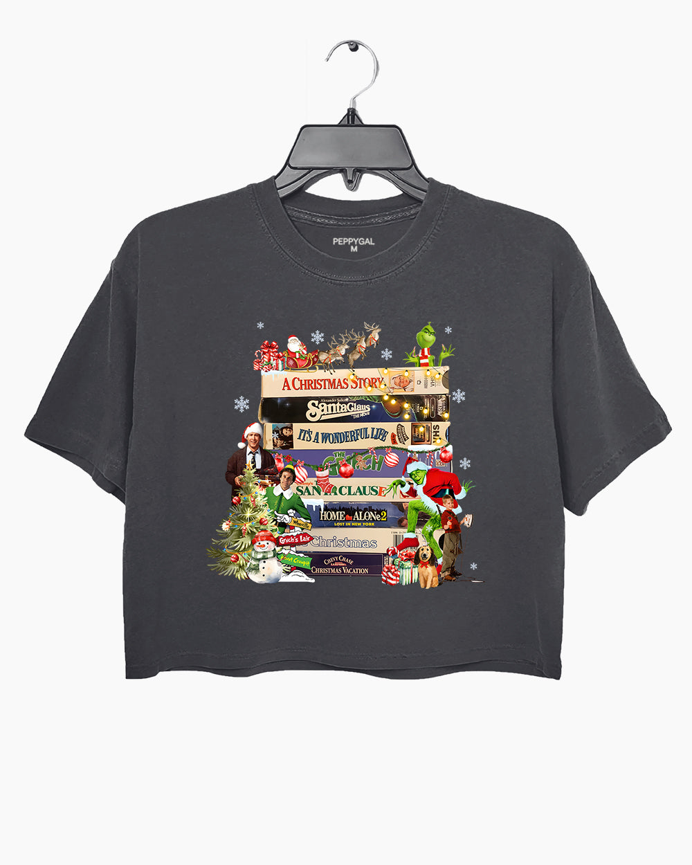 Christmas Movies VHS Crop Top