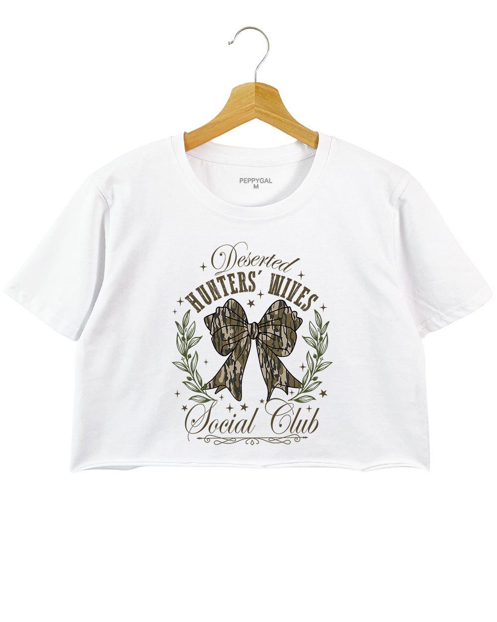 Deserted Hunters Wives Social Club Crop Top