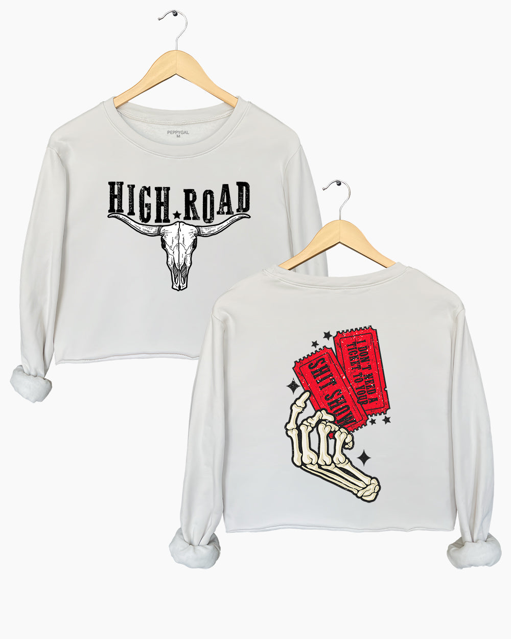 Don't Need Ticket to shh Show Crop Sweatshirt