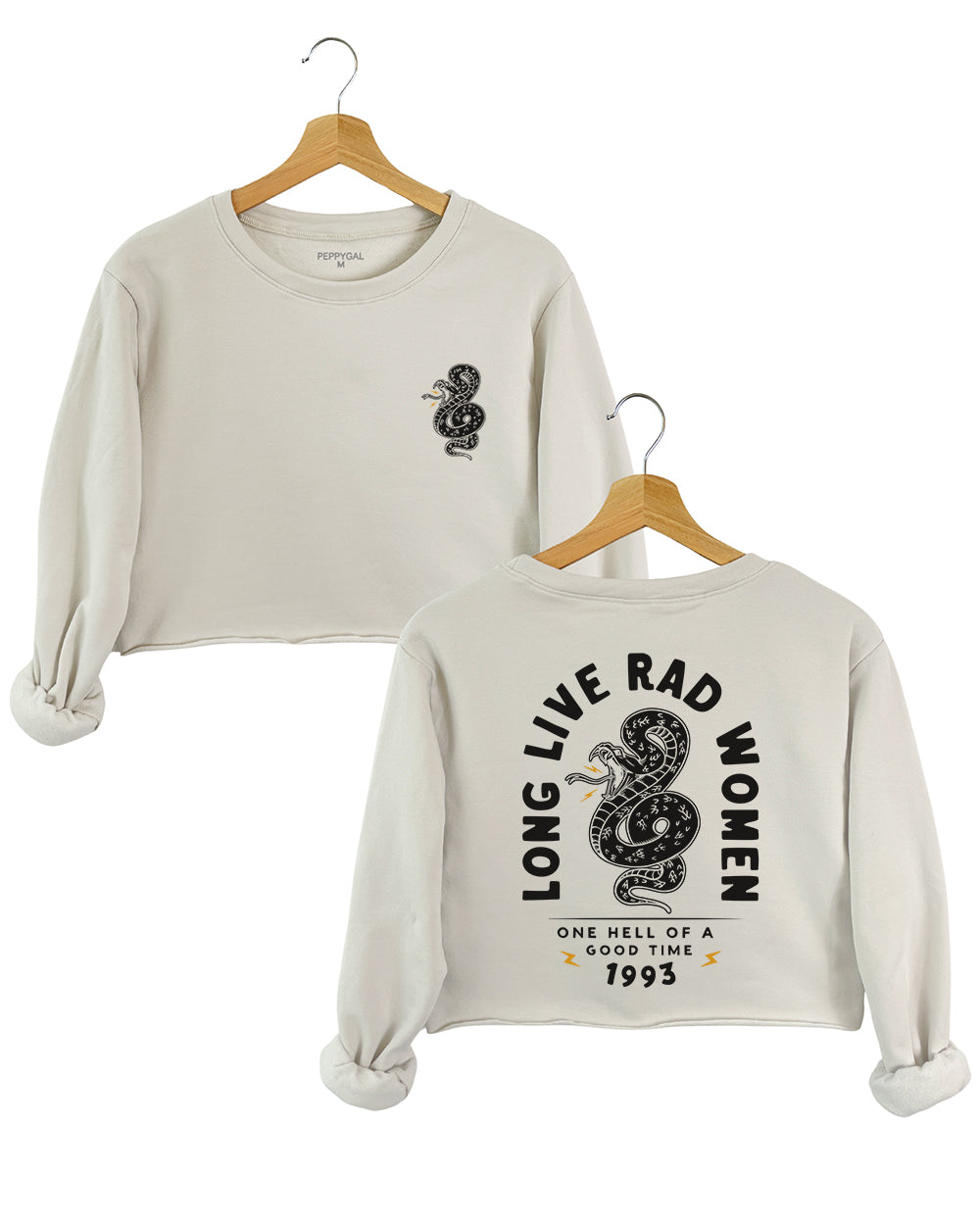 Feminist Long Live Rad Women Crop Sweatshirt