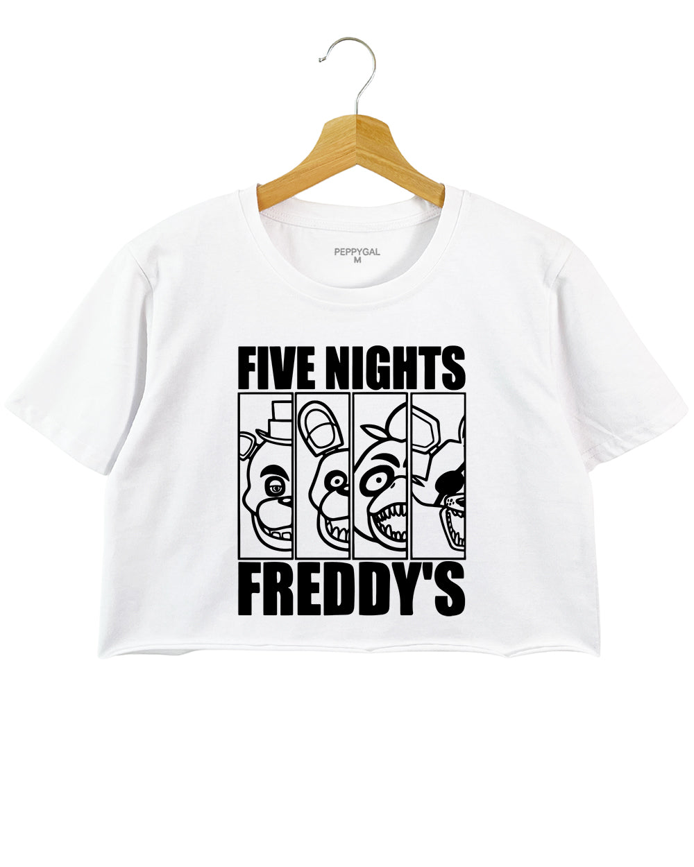 Five Nights At Freddys Halloween Crop Top