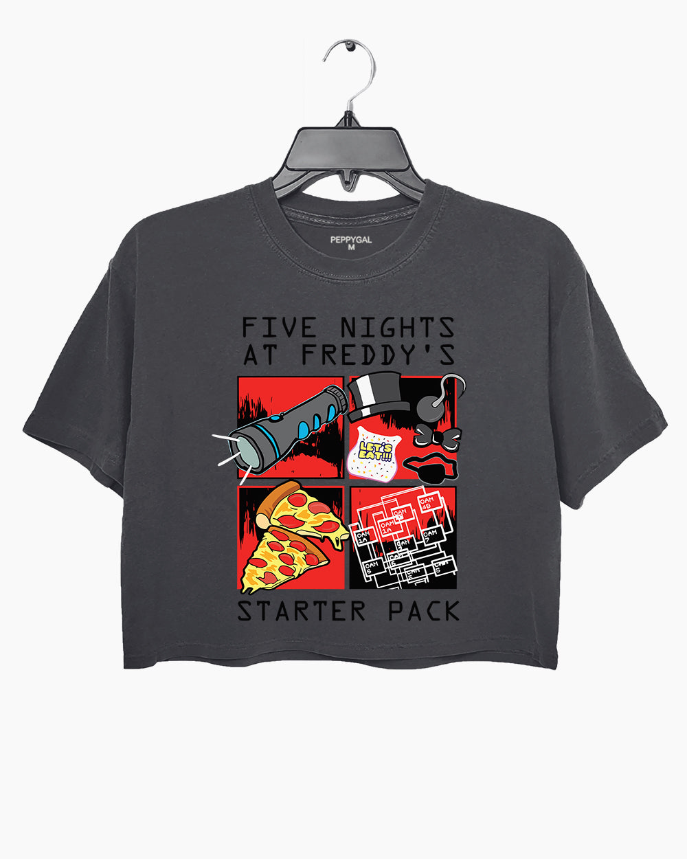 Five Nights At Freddys Starter Pack Crop Top