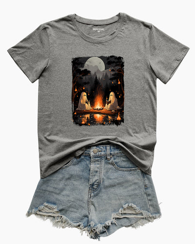 Ghost Book Reading Camping Tee