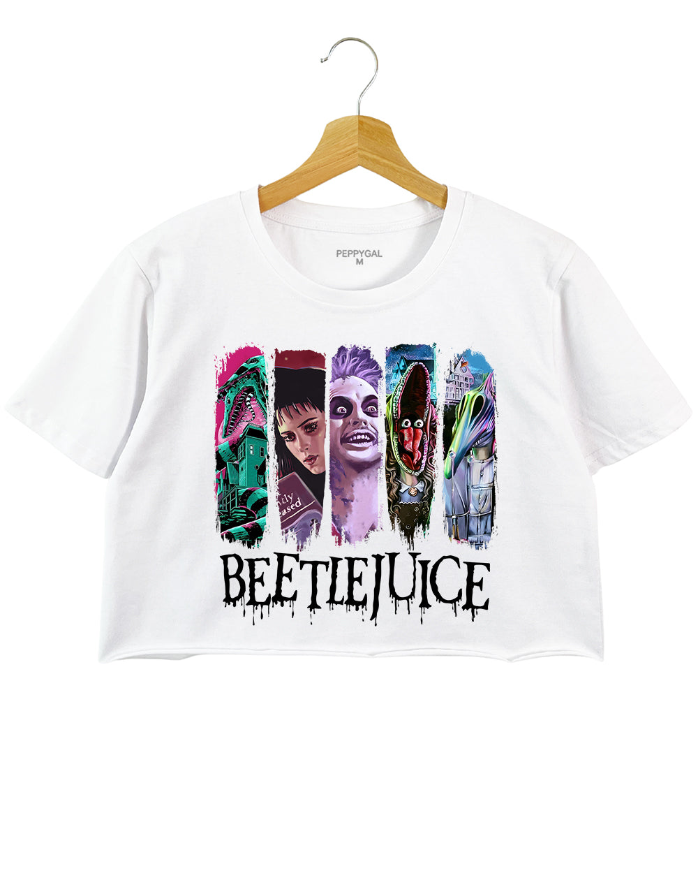 Halloween Beetle Juice Crop Top