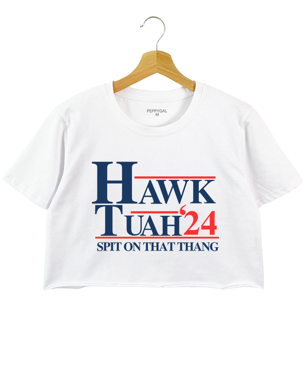 Hawk Tuah '24 Spit On That Thang Crop Top