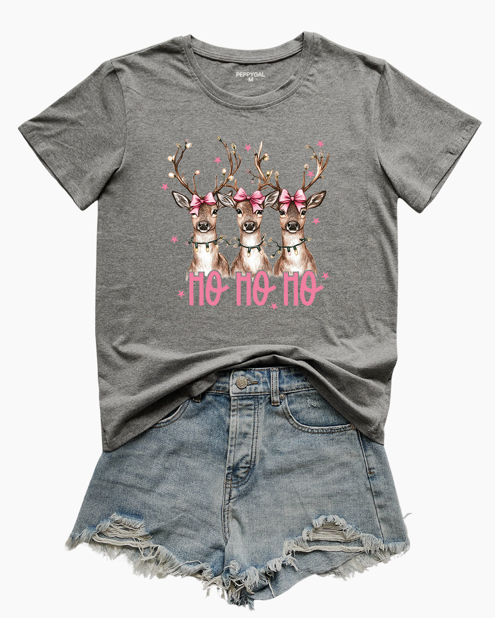 Ho Ho Ho Christmas Deer Tee