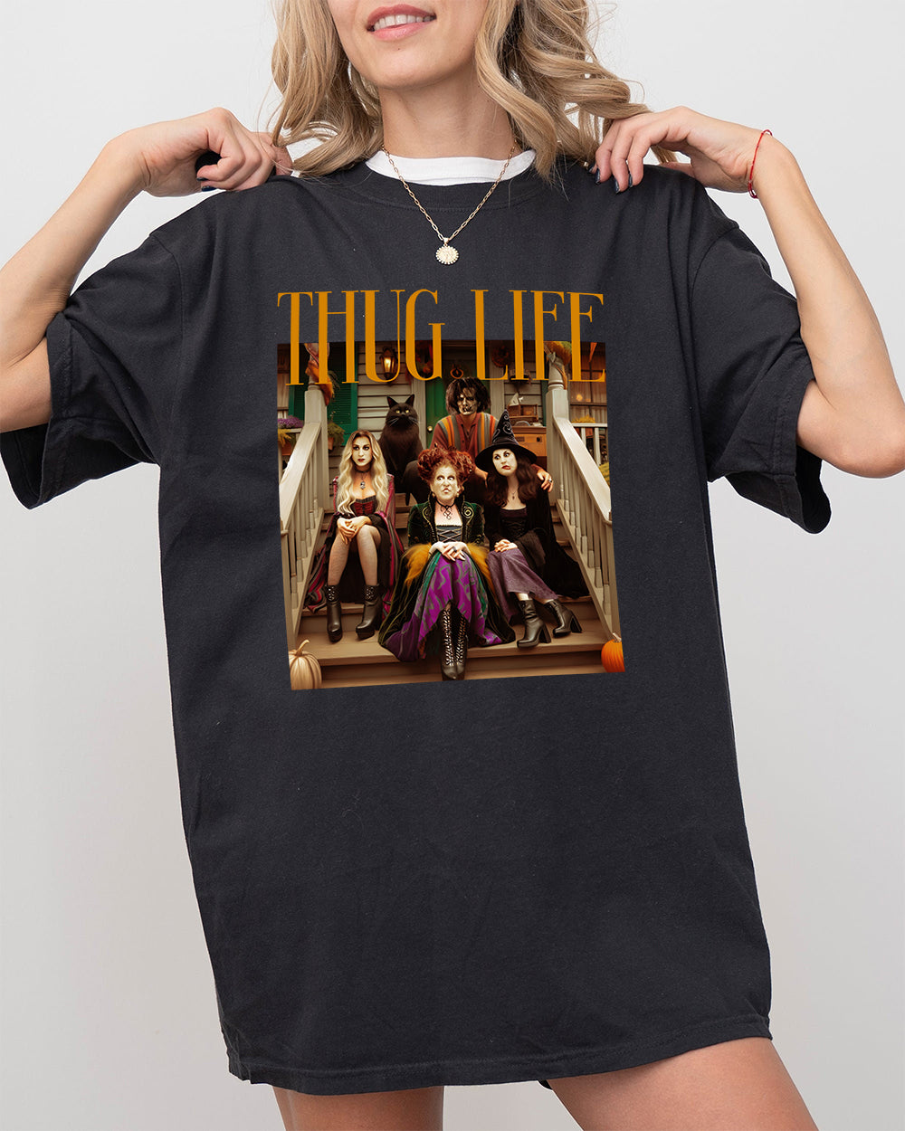 Hocus Pocus Thug Life Bad Witches Tee