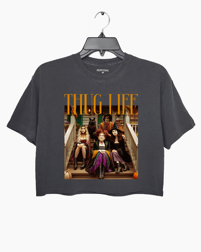 Hocus Pocus Thug Life Bad Witches Crop Top