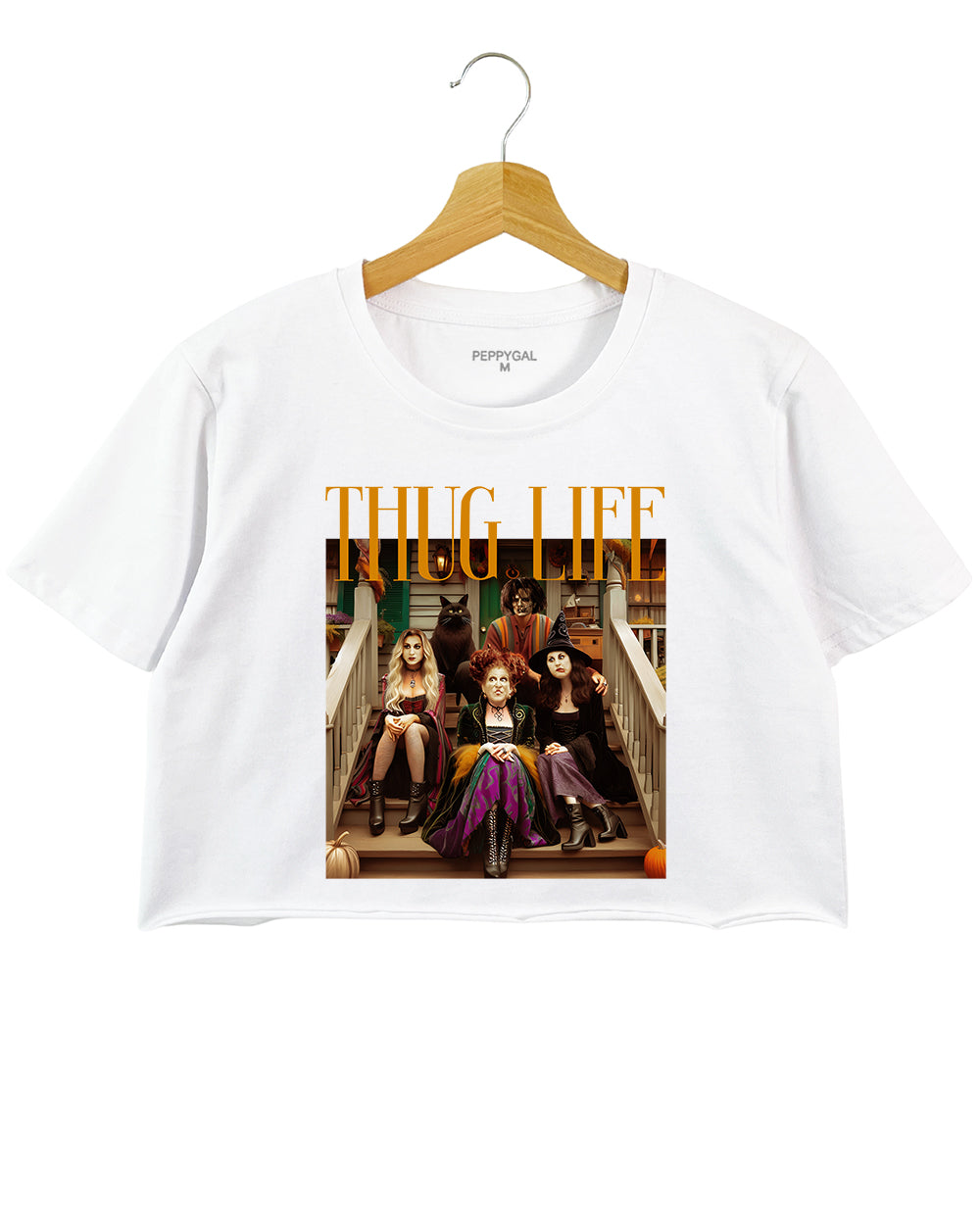 Hocus Pocus Thug Life Bad Witches Crop Top