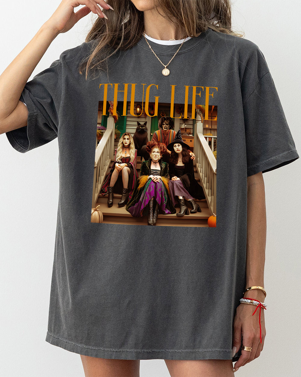 Hocus Pocus Thug Life Bad Witches Tee