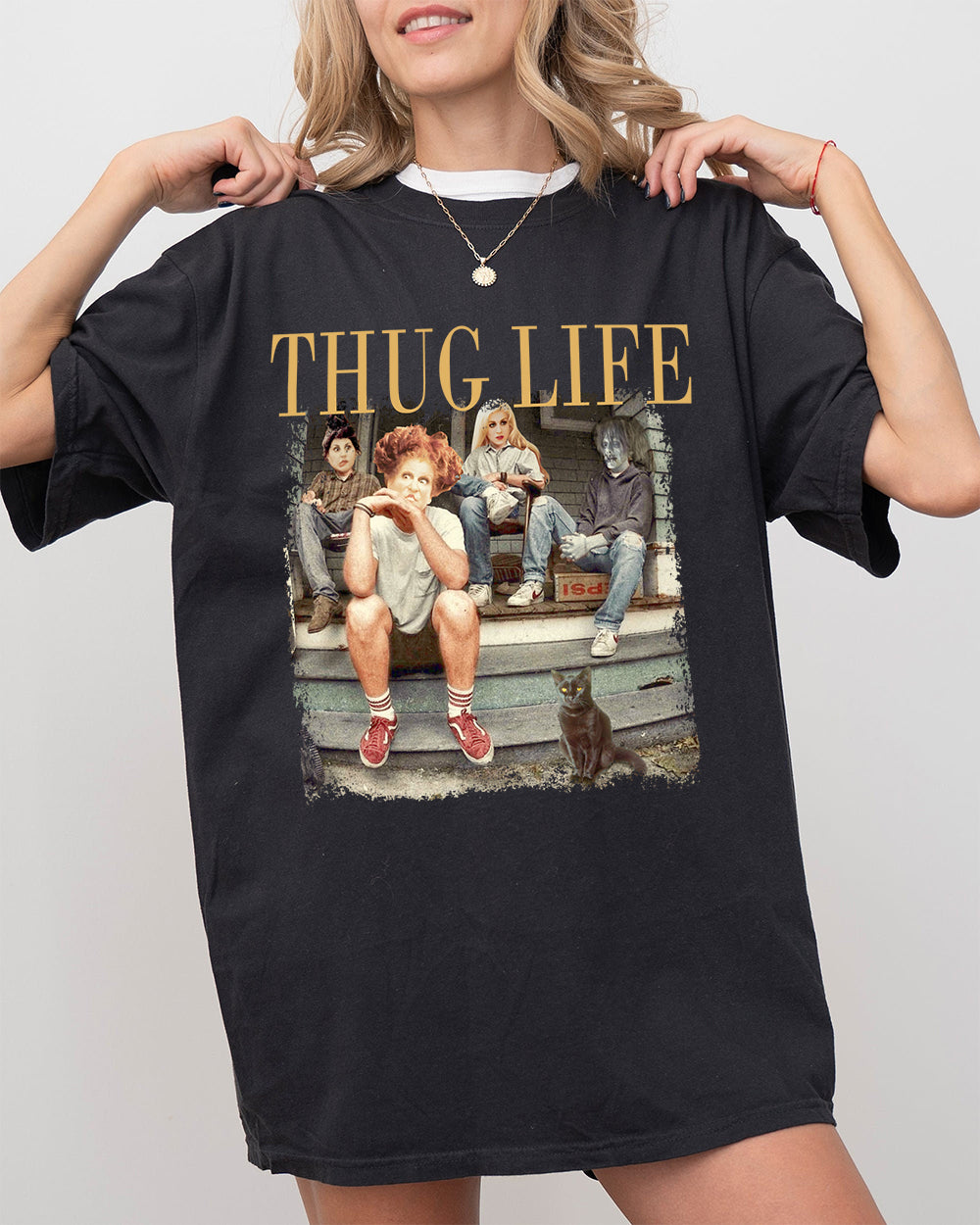 Hocus Pocus Thug Life Bad Witches Tee