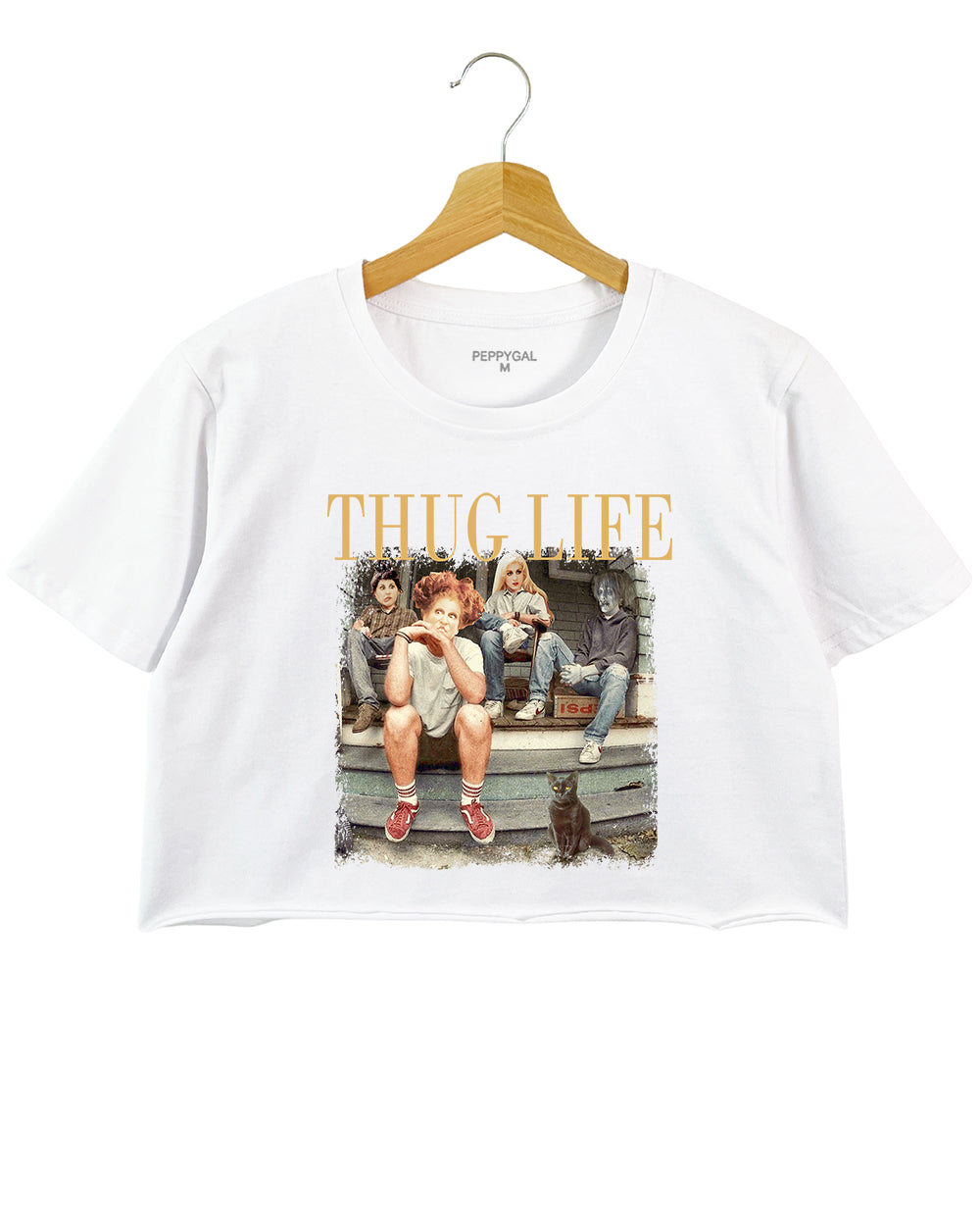 Hocus Pocus Thug Life Bad Witches Crop Top – PEPPYGAL