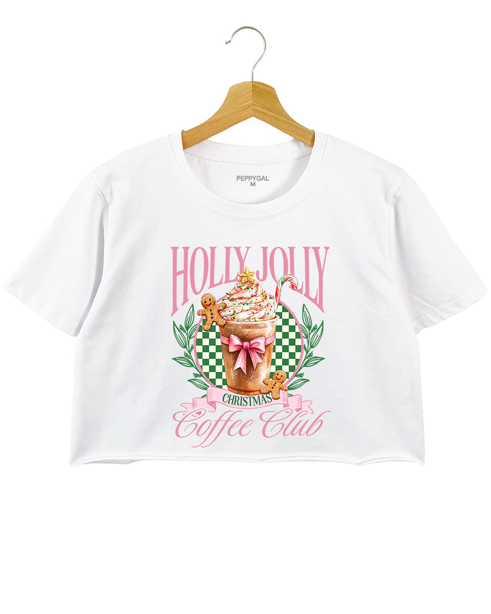 Holly Jolly Christmas Coffee Club Crop Top