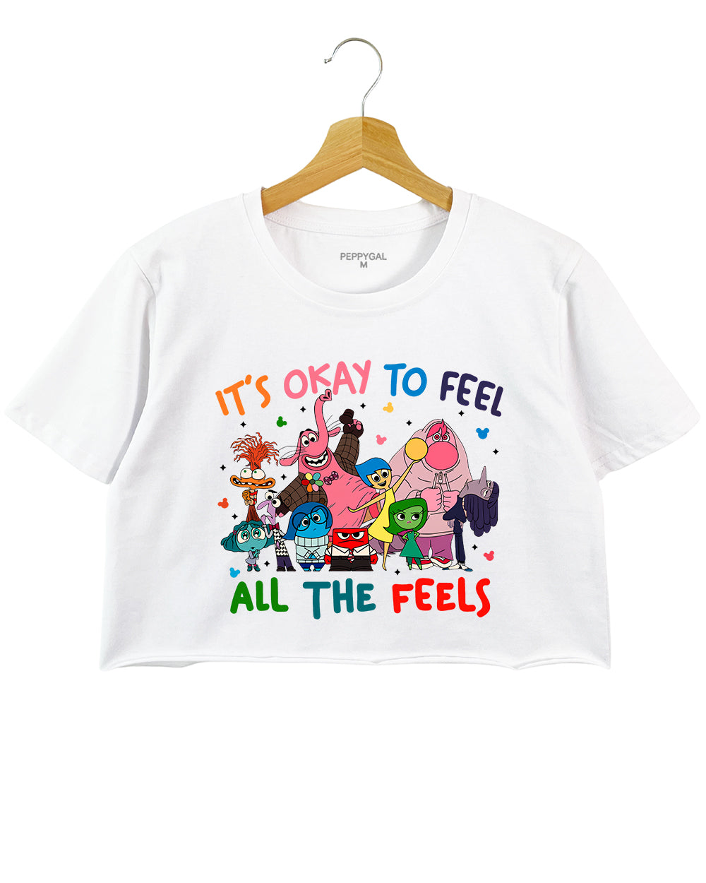 It's Okay To Feel All The Feels Inside Out 2 Crop Top