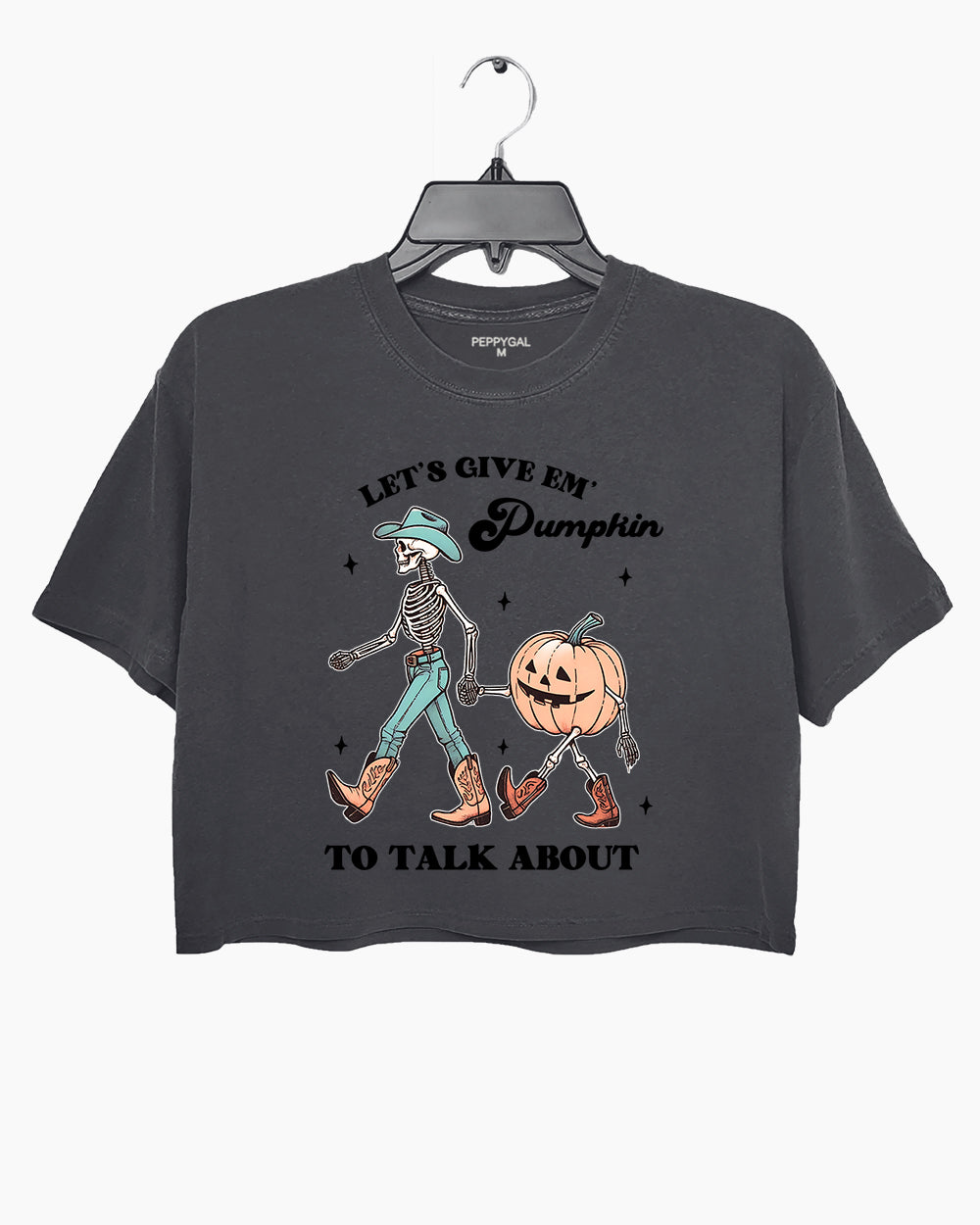 Let's Give Em' Pumpkin to Talk About Crop Top