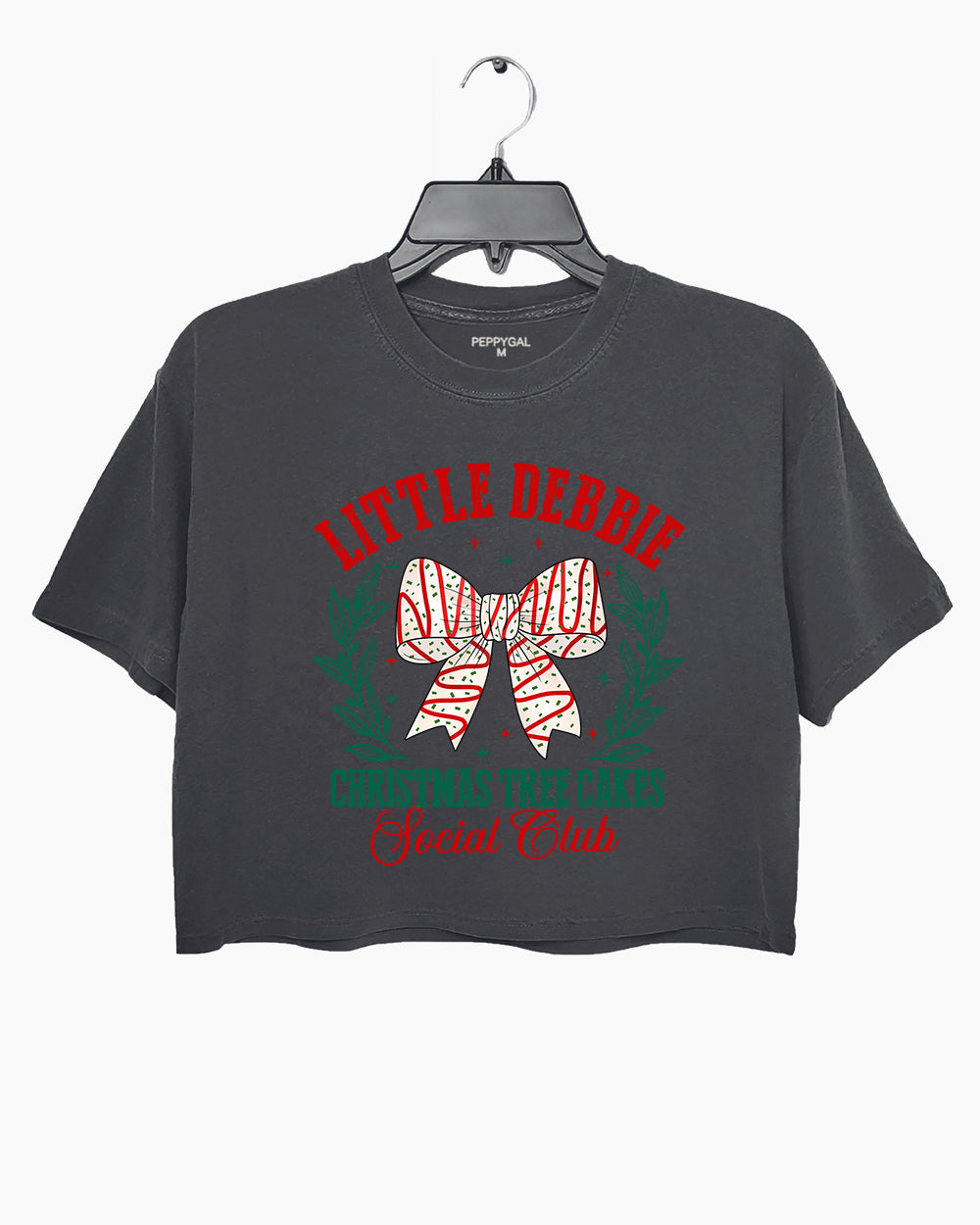 Little Debbie Christmas Tree Cakes Social Club Crop Top