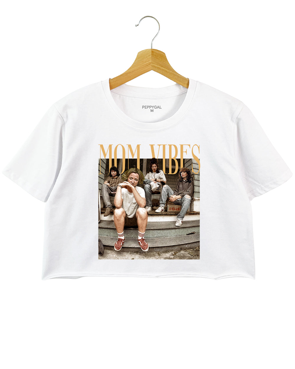 Mom Vibes Thug Life Crop Top