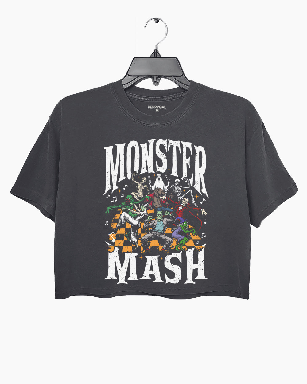 Monster Mash Funny Halloween Crop Top