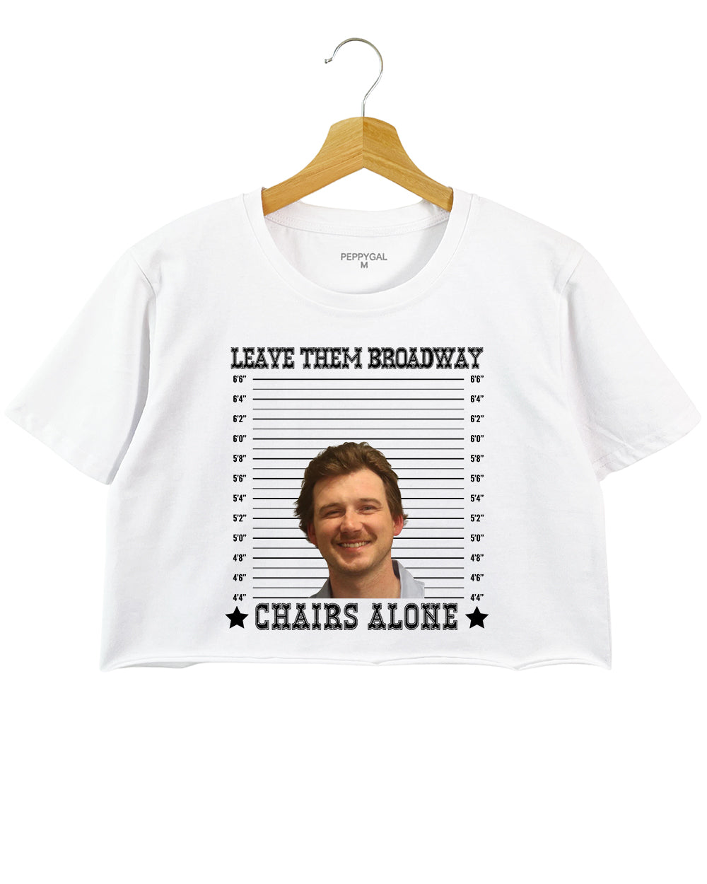 Morgan Wallen Leave Them Broadway Chairs Alone Crop Top