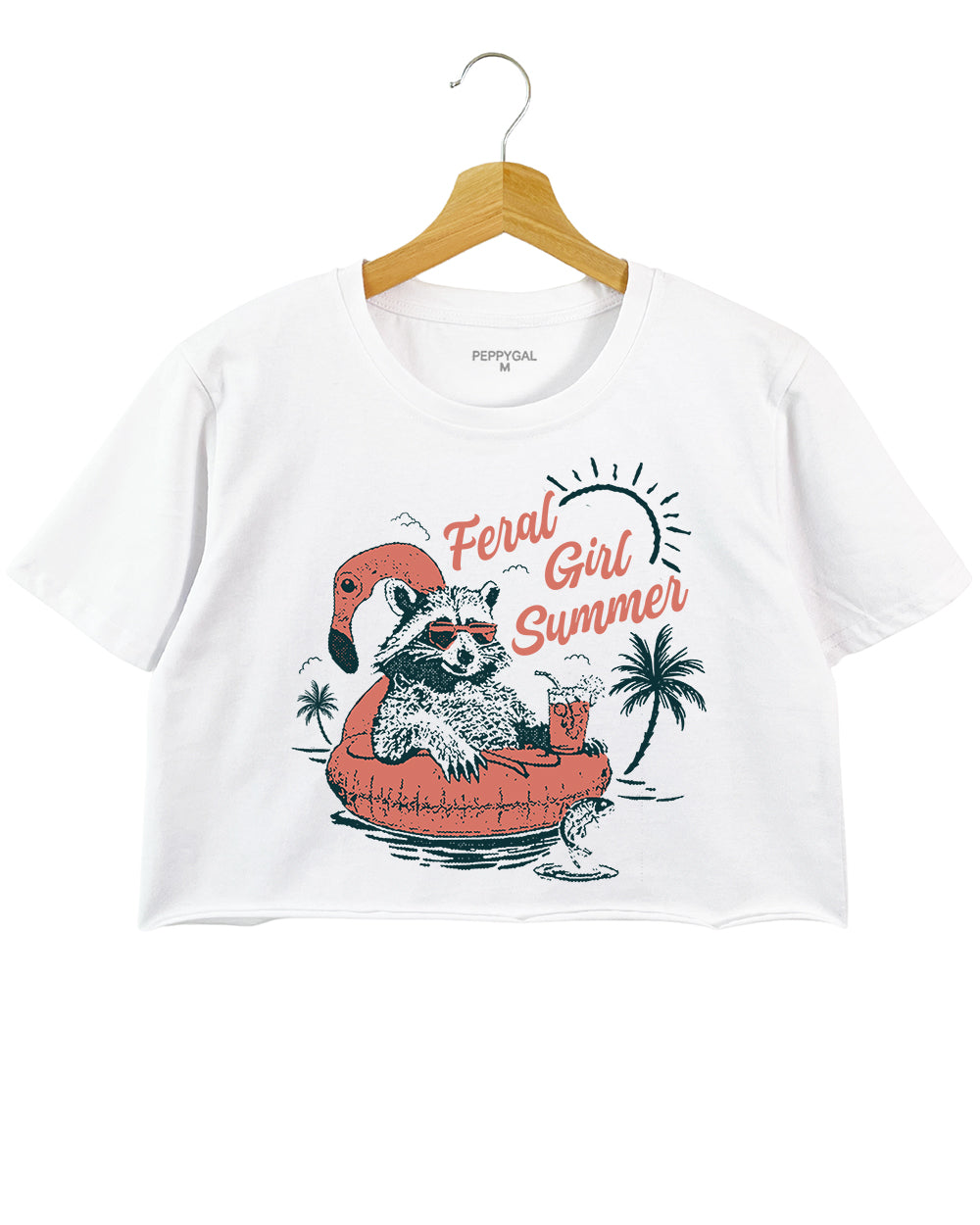 Opossum Feral Girl Summer Crop Top