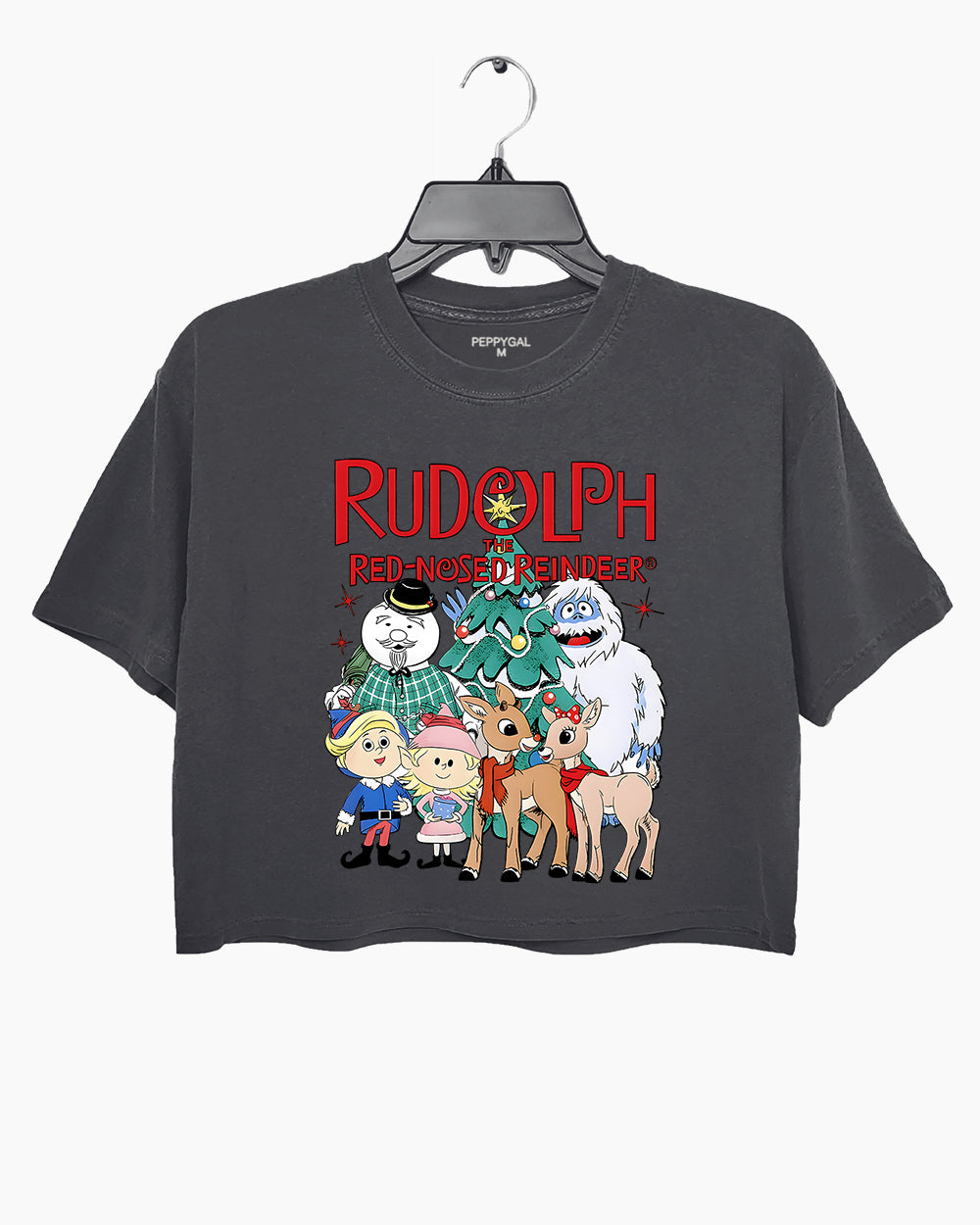 Rudolph the Red-Nosed Reindeer Christmas Crop Top