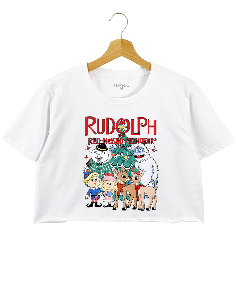 Rudolph the Red-Nosed Reindeer Christmas Crop Top