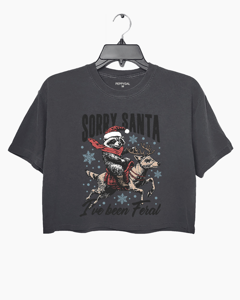 Sorry Santa I’ve been Feral Crop Top