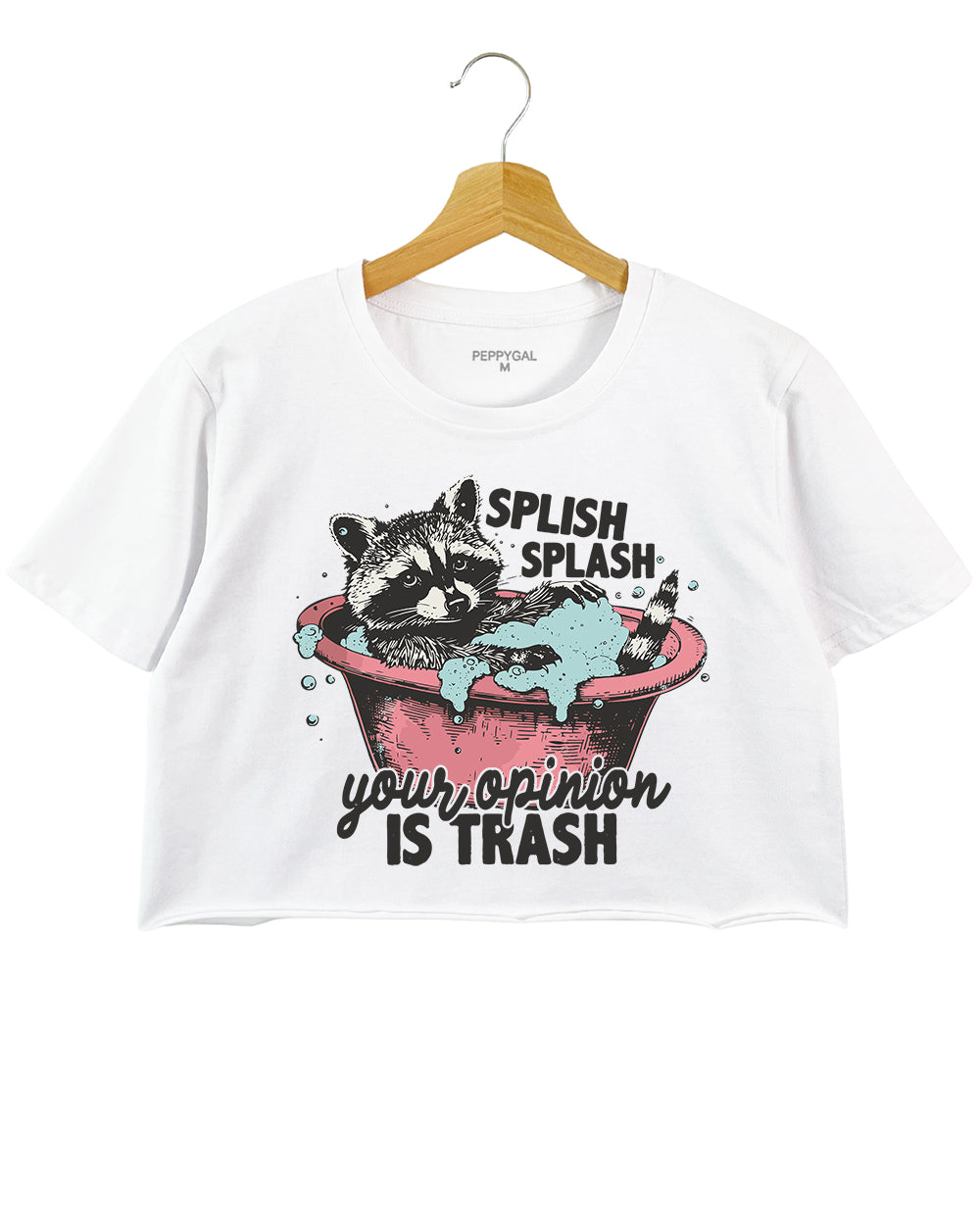 Splish Splash Your Opinion Is Trash Crop Top