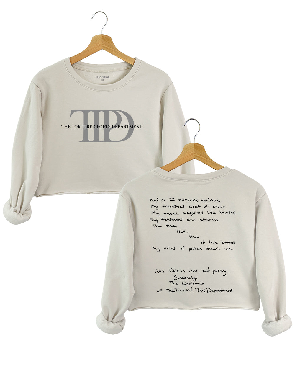 Taylor Swift The Tortured Poets Department Crop Sweatshirt