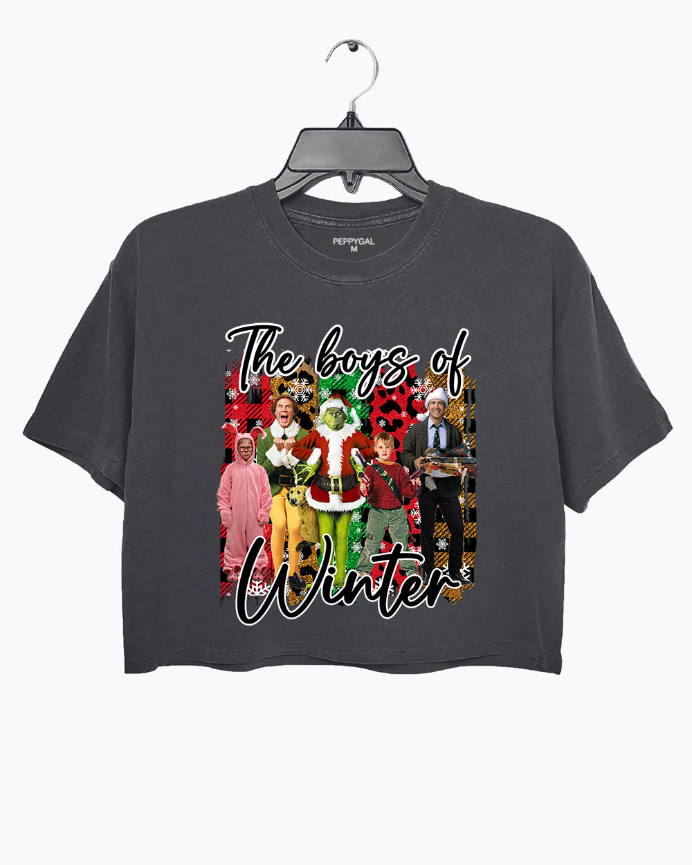 The Boys of Winter Funny Christmas Movie Crop Top