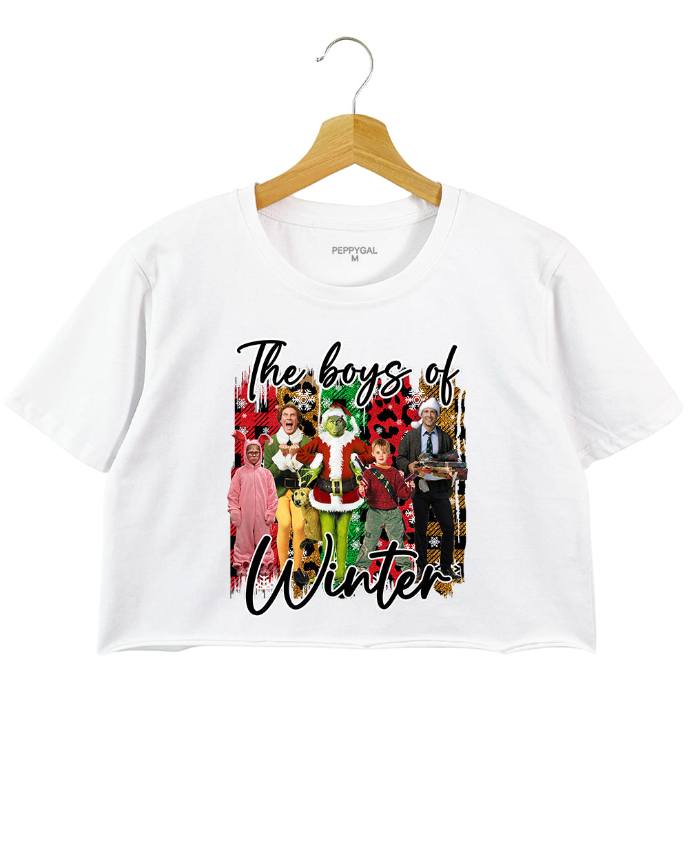 The Boys of Winter Funny Christmas Movie Crop Top