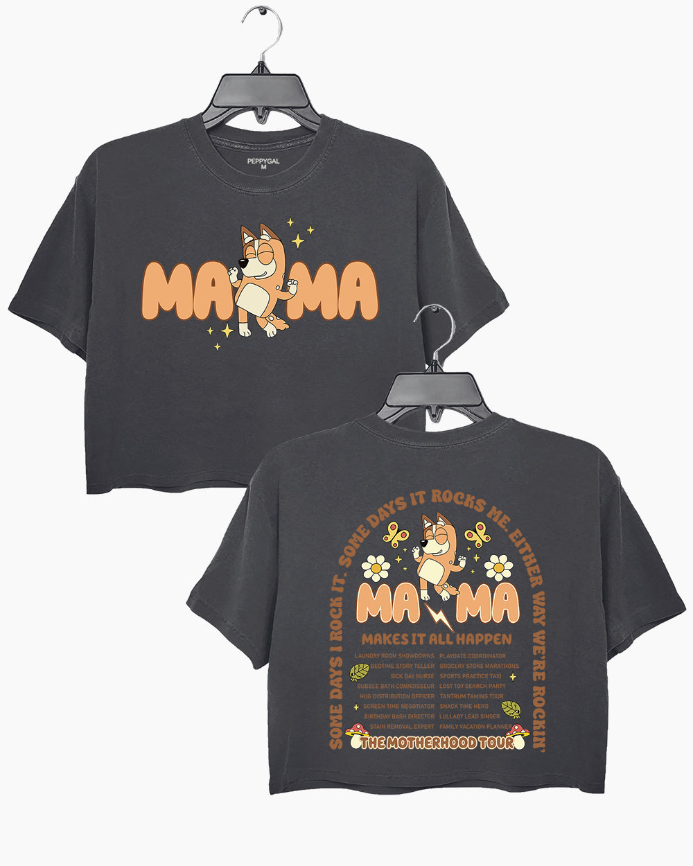 The Motherhood Tour Bluey Mama Crop Top