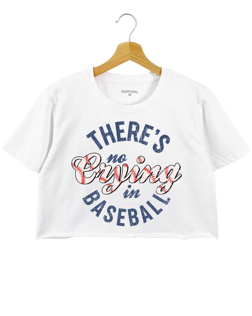 There's No Crying In Baseball Crop Top