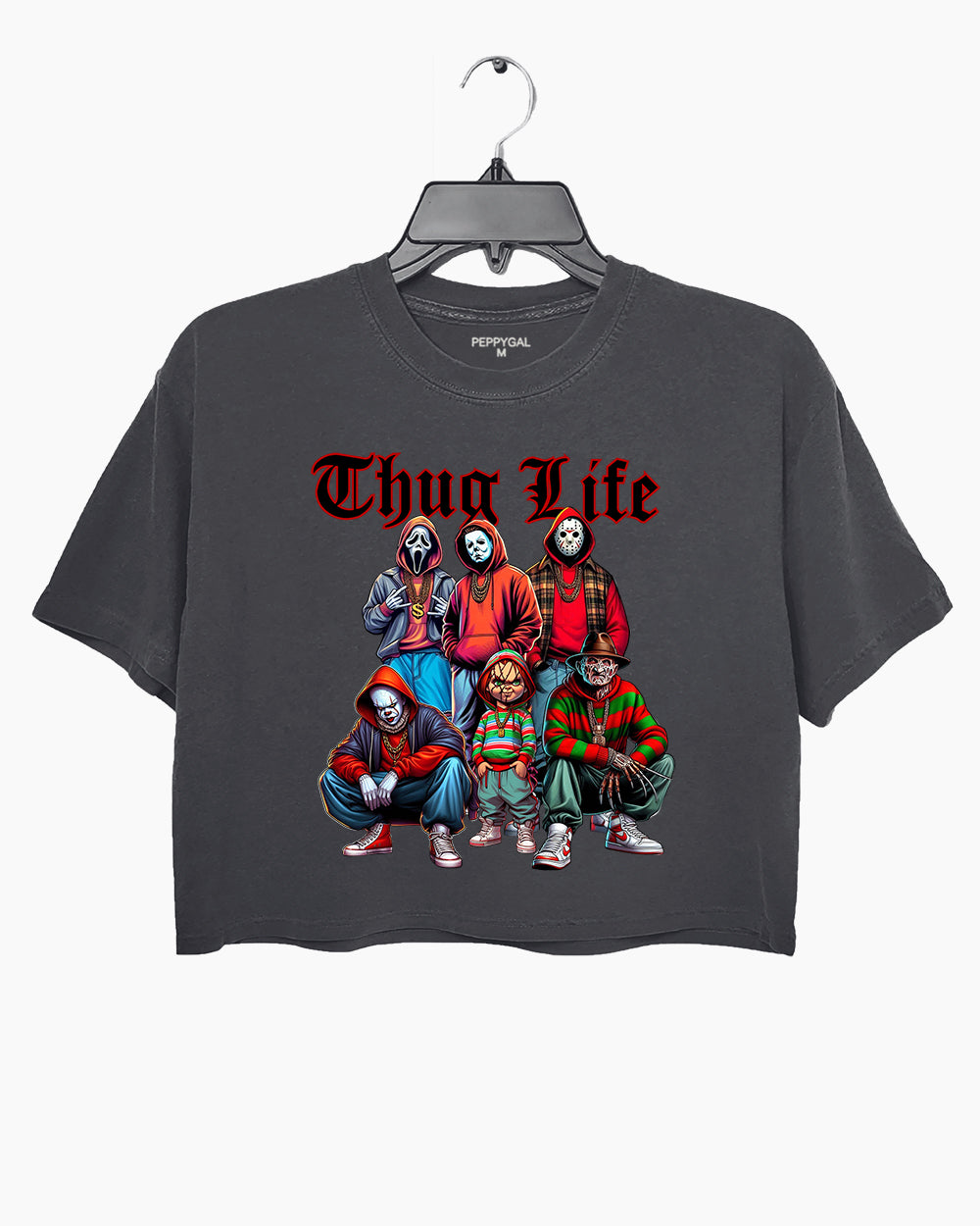 Thug Life Horror Movie Crop Top