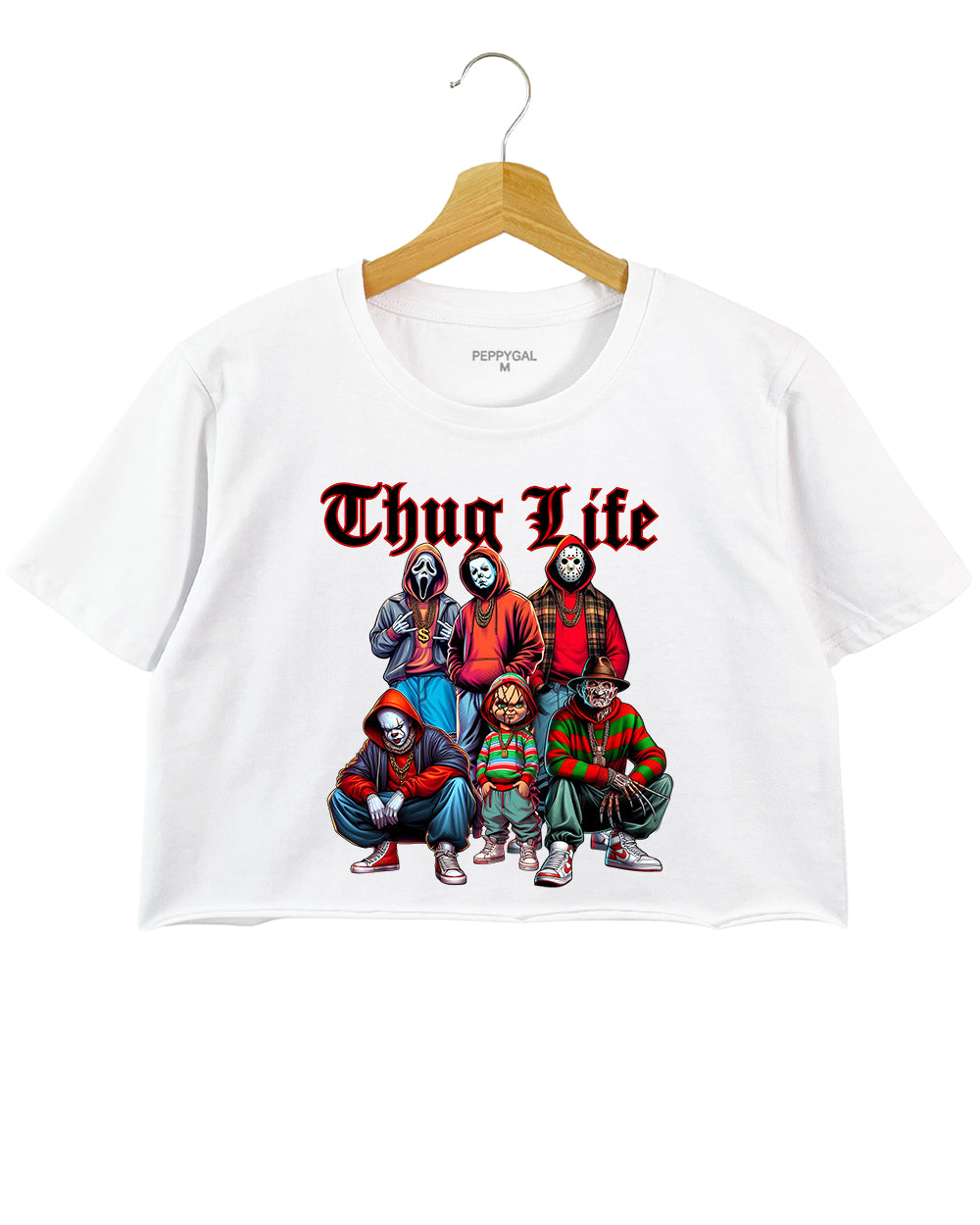 Thug Life Horror Movie Crop Top