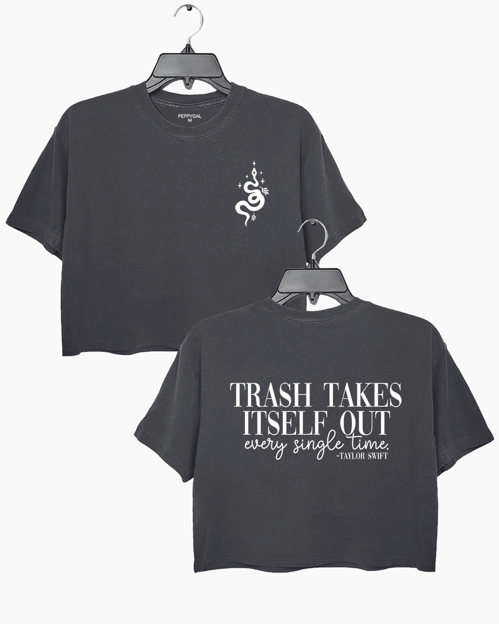 Trash Takes Itself Out Every Single Time Taylor Swift Crop Top