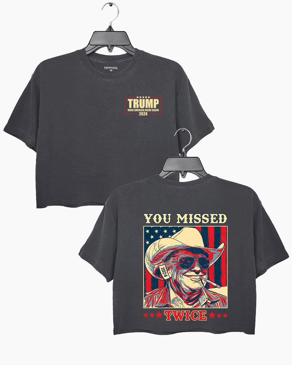 Trump You Missed Twice Crop Top