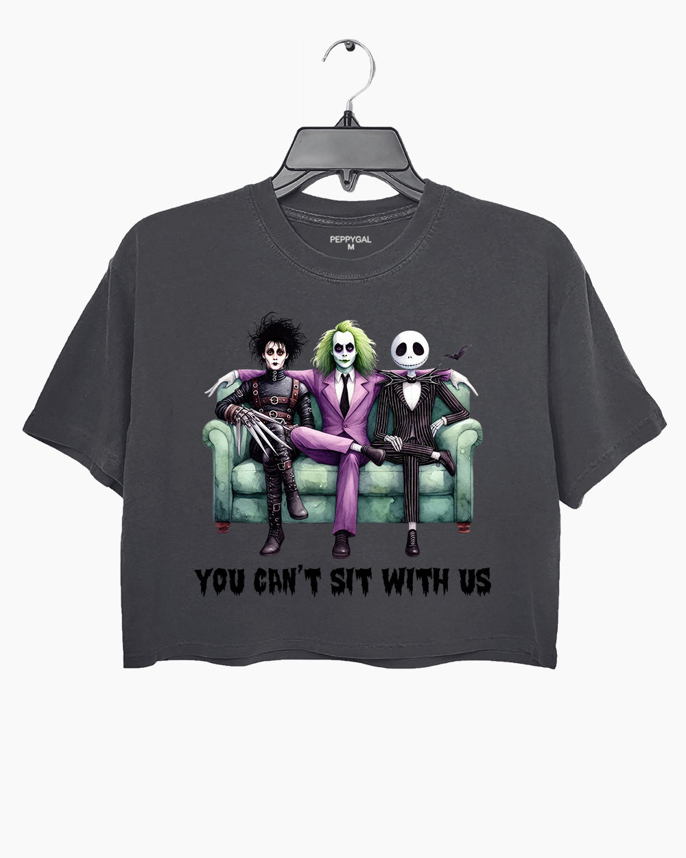 You Can’t Sit With Us Funny Halloween Crop Top