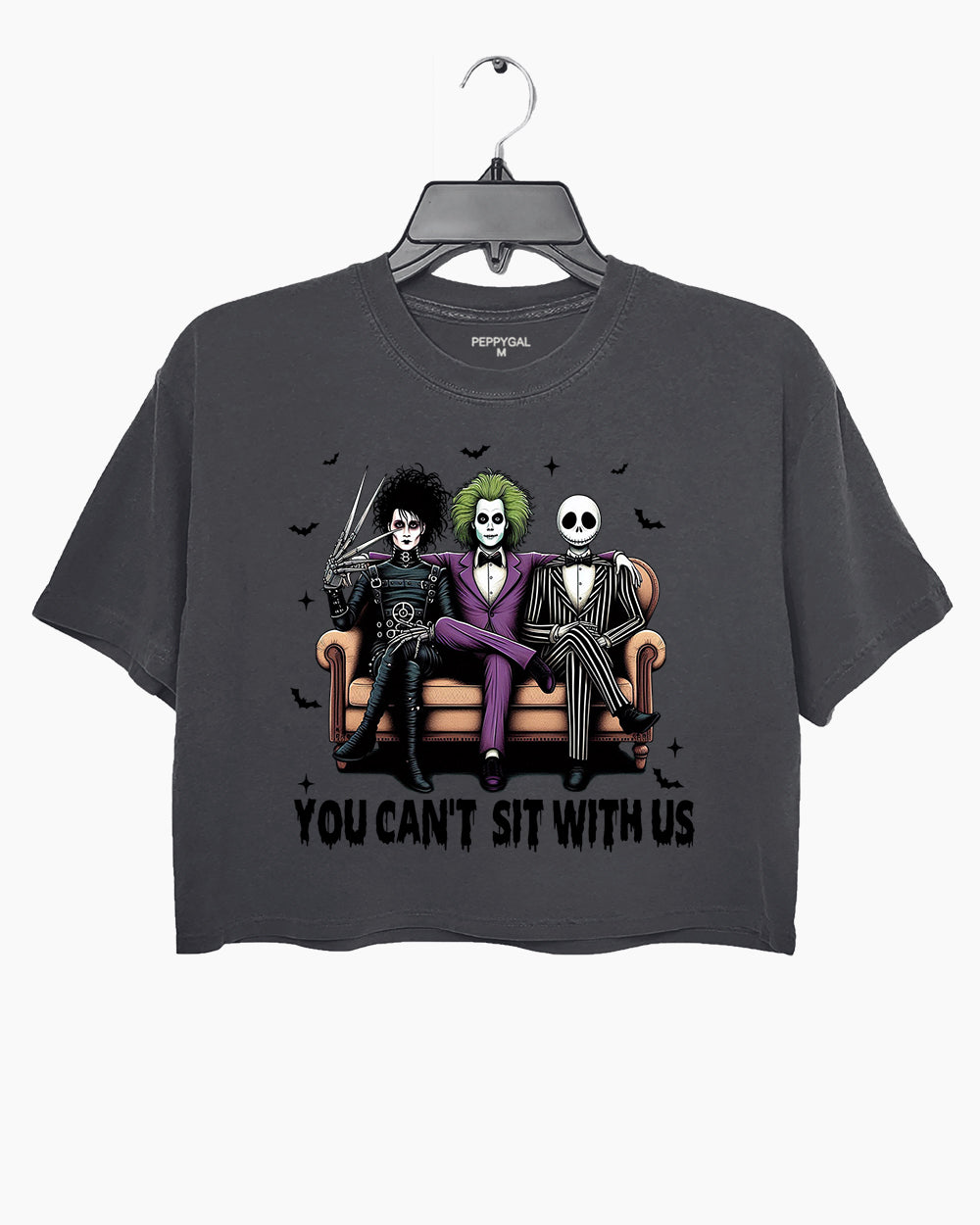 You Can’t Sit With Us Funny Halloween Crop Top