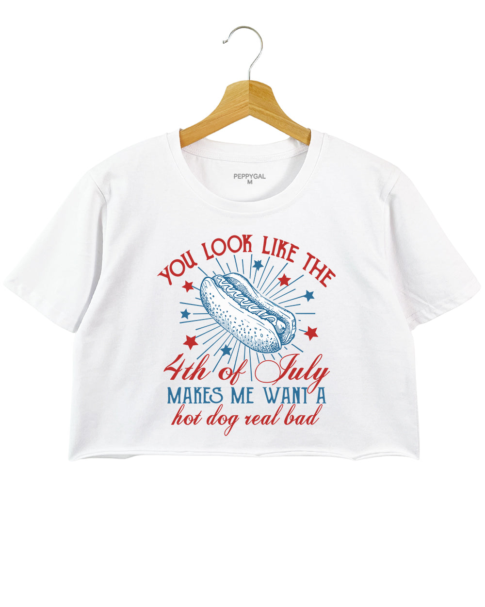 You Look Like The 4th Of July Funny Independence Day Crop Top