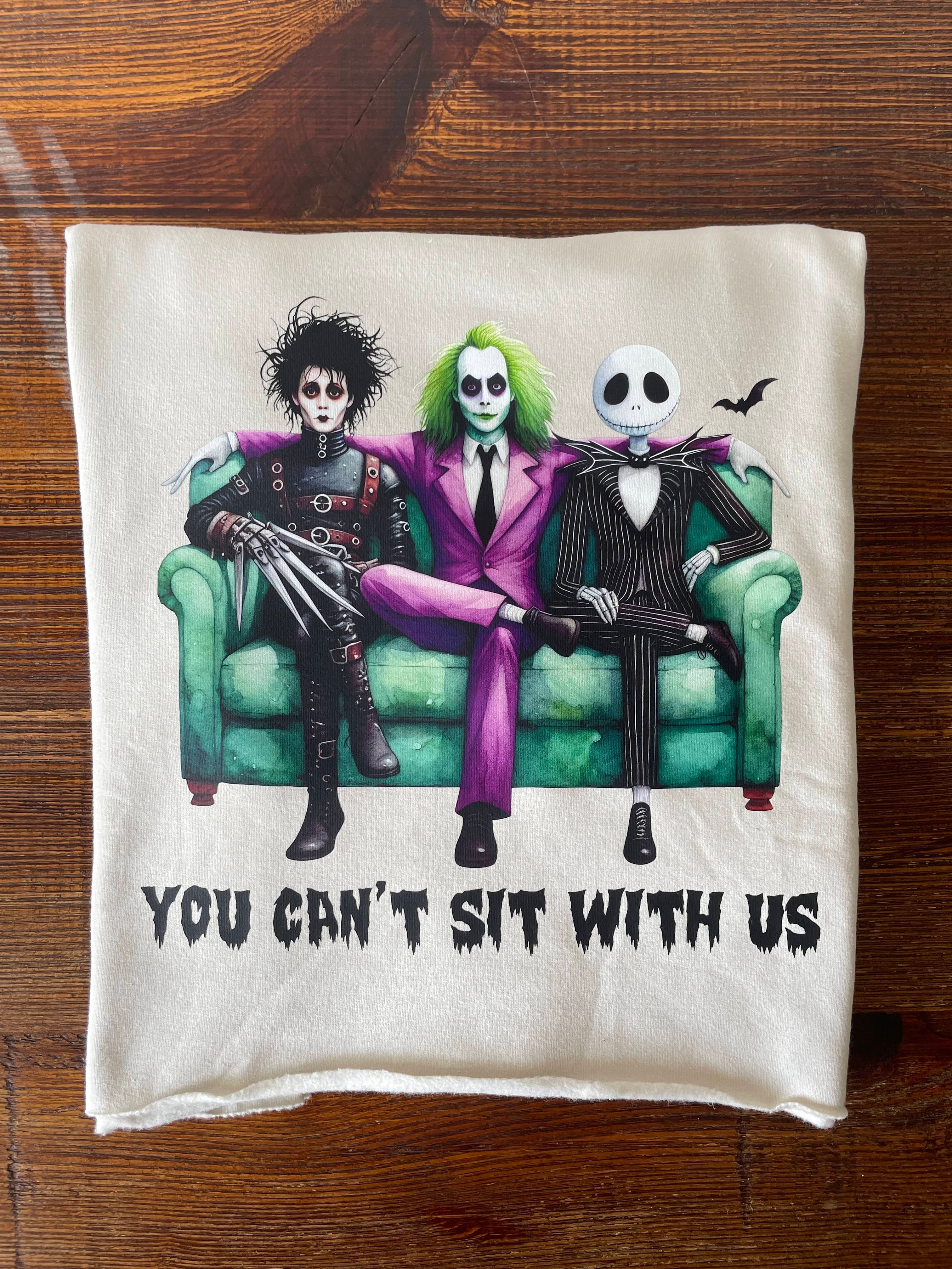 You Can’t Sit With Us Funny Halloween Crop Sweatshirt